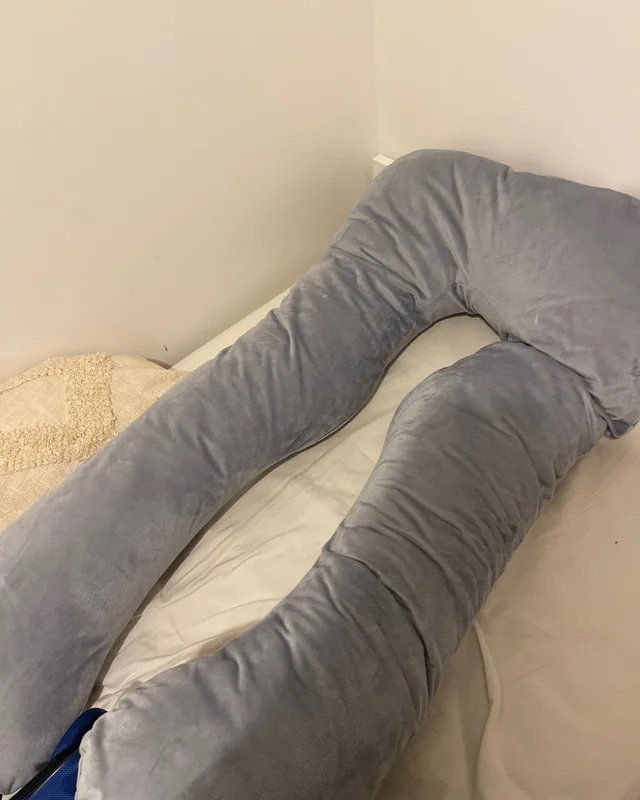 Coussin de grossesse en U Berceline, photographié par une acheteuse (France)